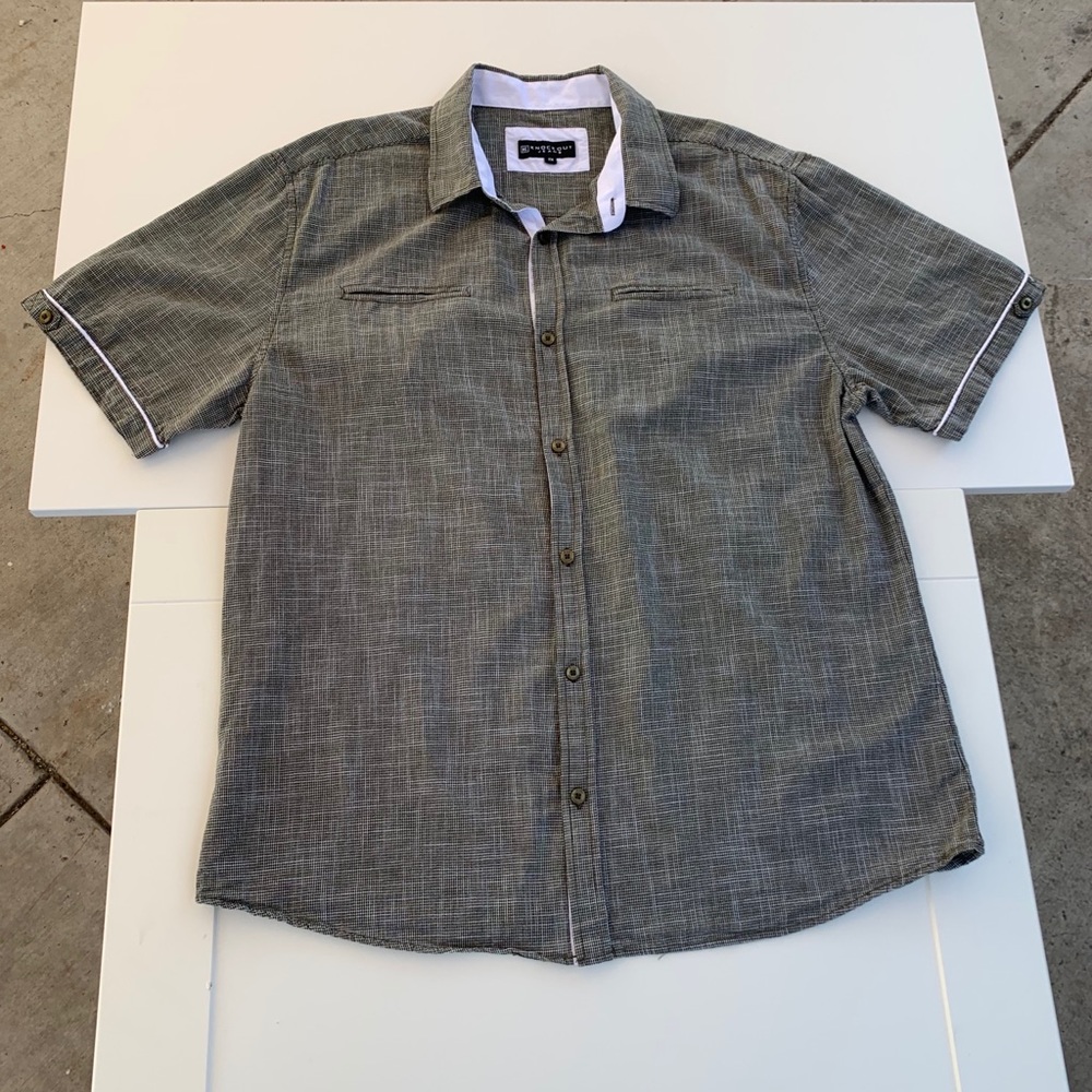 Knockout Jeans Short Sleeve Shirt 2xl Gray